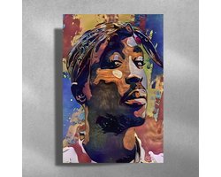 Tupac - 2pac - Metalen Poster 40x60cm - Color Art