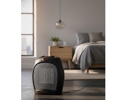 TurboWarm 1800W Keramische Elektrische Kachel met Instelbare Thermostaat en Veiligheidssysteem – Compacte Torenverwarming voor Thuis en Kantoor – Novihome