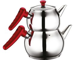 Turkse Theepot-Caydanlik Orta boy 2.6lt