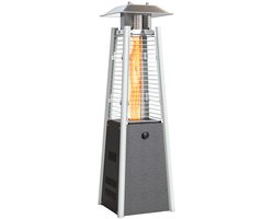 Turold Kachel - Verwarming - Terrasverwarmers - Buitenkachel - Op Gas 3000W Pyramide Model Temperatuursysteem en drukontsteking