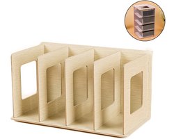 TuseRxln CD-Rek - open plankenkast - stabiele achterwand - 1 stuk - voor bureau