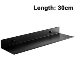 TuseRxln Doucheplank Zonder Boren - Doucherek Hangend - Zelfklevend Bevestigd - 1 Stuks - Badkamer Muur Houders Zwart