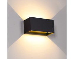 TuseRxln moderne wandlamp zwart - moderne wandlamp binnen - IP65 waterdicht, Industrieel design - 1 stuks - voor binnen en buiten, tuin, villa, patio, corridor