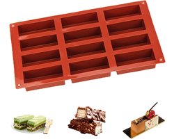 TuseRxln Siliconen Mal Bakvorm - Siliconen Cake Bakvorm - Rechthoekig Gemakkelijk Loslaten Bakvorm voor Kaasgebak Brood - 1 Stuk - Voor Thuisgebruik Lichtgrijs
