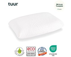 Tuur Ergonomisch Hoofdkussen 60x70x15 cm - 100% Natuurlatex - Zacht