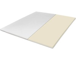 Tuur® Mono Topper - 180x220 cm - 100% Natuurlatex - Hotelkwaliteit - 4 cm Hoog - Biologisch Katoen - Ergonomisch - Huidvriendelijk