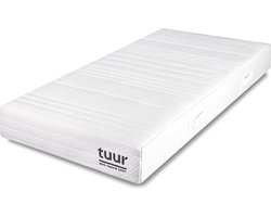 Tuur® Original Matras 180x200 cm - 100% Natuurlatex Ergonomisch Matras - Dual Comfort Zacht-Stevig - Ademend Duurzaam Orthopedisch Slaapcomfort met Biokatoen Wol