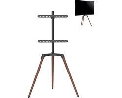 Tv beeldscherm standaard statief schilders ezel design studio - draaibaar - tot 65 inch