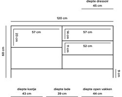 TV Dressoir Luuk Zwart Mangohout 120 cm