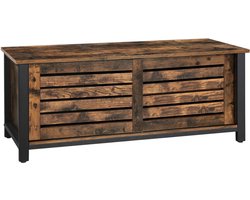 TV kast industrieel - Meubel kastje - Hout - Bruin/zwart - 110x40x45cm