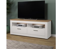 TV-kast Shade | 148 x 45 x59 cm | Dennenhout | Wit