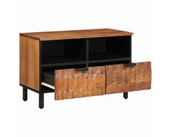TV-kast | Tv-meubel |Televisiekast | Mediameubel met lade Acacia Bruine Afwerking 70 x 33,5 x 46 cm