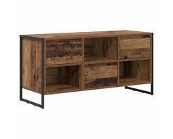 TV-kast | Tv-meubel |Televisiekast | Mediameubel met lade Oud Hout 100 x 36 x 49,5 cm Bewerkt hout