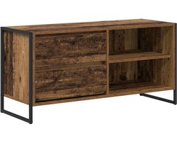 TV-kast | Tv-meubel |Televisiekast | Mediameubel met lade Oud Hout 100 x 36 x 49,5 cm Bewerkt hout