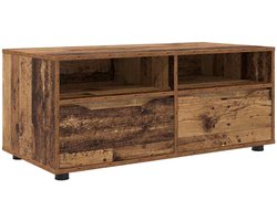 TV-kast | Tv-meubel |Televisiekast | Mediameubel met lade Oud Hout 100 x 48 x 43 cm Bewerkt hout