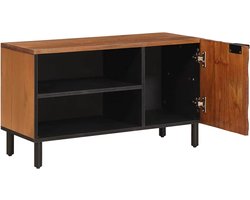 TV-kast | Tv-meubel |Televisiekast | Mediameubel met opslag Acacia Bruine Afwerking 80 x 31,5 x 46 cm