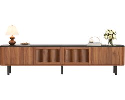 TV-Meubel - 190 x 35 x 45 cm - Modern Lowboard met Uniek Design - MDF - Houtkleur