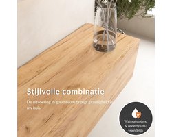 TV-meubel 320 cm | Modern hangend of staand lowboard voor woonkamer | Medahomestore TV-wandkast in goud eiken | 2x 160 cm | Kabelbeheer & soft-close deuren | Ruimte voor tv, consoles en accessoires