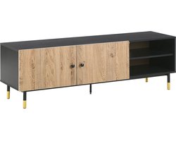 TV-meubel ABILEN Bruin/zwart
