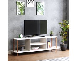 TV meubel Ærøskøbing 120x29x43 cm wit