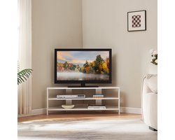 Tv meubel Berg 110x36x42 cm wit [en.casa]