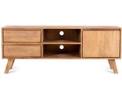 TV-meubel Bibi Mangohout 150 cm - lichtbruin