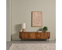 TV-meubel Bogen - Mango hout - Bruin - 180x52x40 cm (BxHxD)