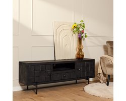 Tv meubel Brandy - 150 cm - zwart