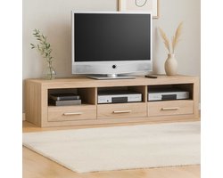 Tv-meubel Brekalo 147cm - Sonoma Eik - Emob - TV-meubel - Bruin - Spaanplaat