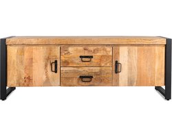 TV-Meubel Britt new mangohout metaal 150 cm - naturel