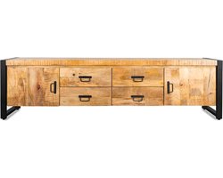 TV-Meubel Britt new mangohout metaal 194 cm - naturel | Meubelplaats