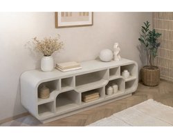 Tv meubel Brix Morgan Off White - organisch - 130x40x50 cm