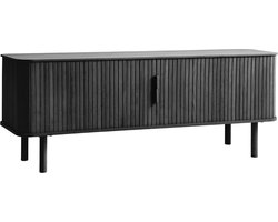 Tv-meubel Cavo Zwart Eiken 160cm - Giga Living