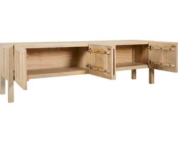 TV-meubel Ciborro - Mangohout - Wit Eiken - 180x55x40 cm (BxHxD) - Voorgemonteerd