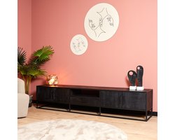 Tv meubel Denver - 240 cm - zwart