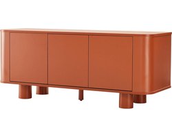 TV Meubel - Dressoir Media - Woonkamer Opbergen - Drukopening Deuren - 120 cm - Oranje