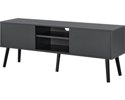 TV meubel Eskilstuna tv kast 120x29,5x46,5 cm donkergrijs