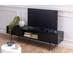 Tv-Meubel Finn MDF Zwart 180cm - Giga Living