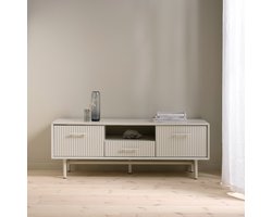 Tv-Meubel Greige Metaal - 140x45x50cm - Palma - Giga Living