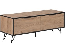 TV-meubel HALSTON Bruin/zwart
