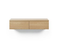 TV-meubel (hangend) Chester Hout - Eiken/Hout - Naturel Hout 150x35cm (BxH)