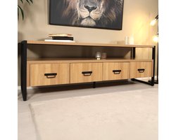 TV meubel industrieel melamine Harper 180cm tv kast