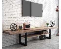 Tv meubel industrieël/Massief- Hout/Metaal   229