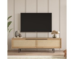 TV Meubel Japandi Kosmos Walnoot Eik Melamine 160x45,1x35,5 cm