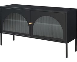 TV meubel Karlskrona 115x35x64 cm zwart mat [en.casa]