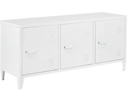 TV-meubel Kotka metaal 58x113x40 cm wit