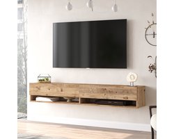 Tv-meubel Laitila 2 opbergvakken 180x31,5x29,5cm houtkleurig