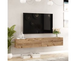 Tv-meubel Lapinlahti 180x31,5x29,5cm houtkleurig