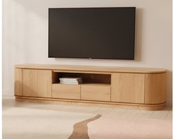 TV meubel Lazlo eiken 200x40x51cm - Naturel