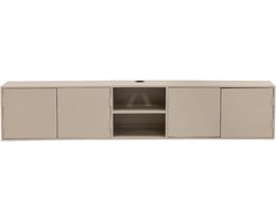 Tv-Meubel Loiza - Tv-kast Dressoir - Ondersteunen Televisie - Zwevend Ontwerp - 200x30x40cm - Taupe